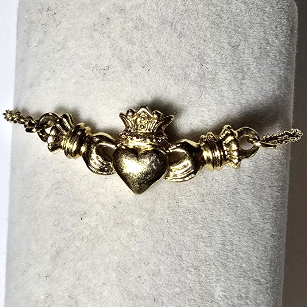 Vintage Avon Claddagh Anklet Bracelet